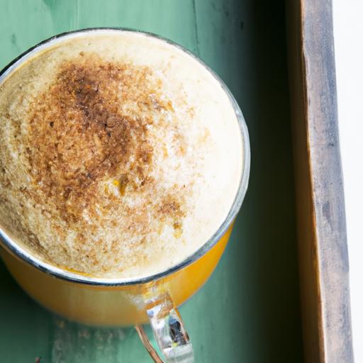 Creamy Turmeric Golden Milk Latte with Coconut twist
