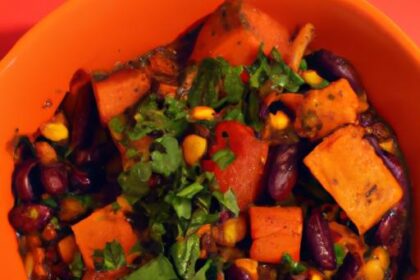 Hearty Vegan Chili: Black Beans & Sweet Potato Delight
