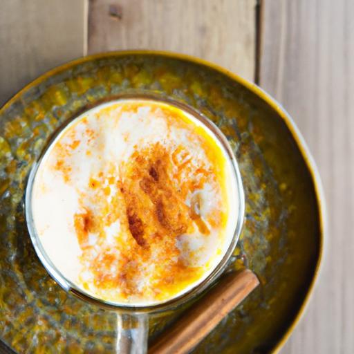 Creamy Turmeric Golden Milk Latte with Coconut Twist