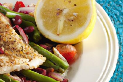 Savor Grilled Fish with Zesty Caper & Red Onion Dressing