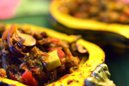 Wholesome Vegan Stuffed Acorn Squash: A Flavorful Feast
