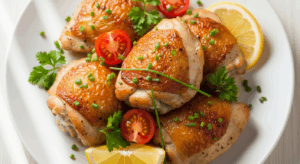 Oven-Baked Boneless Skinless Chicken Thighs