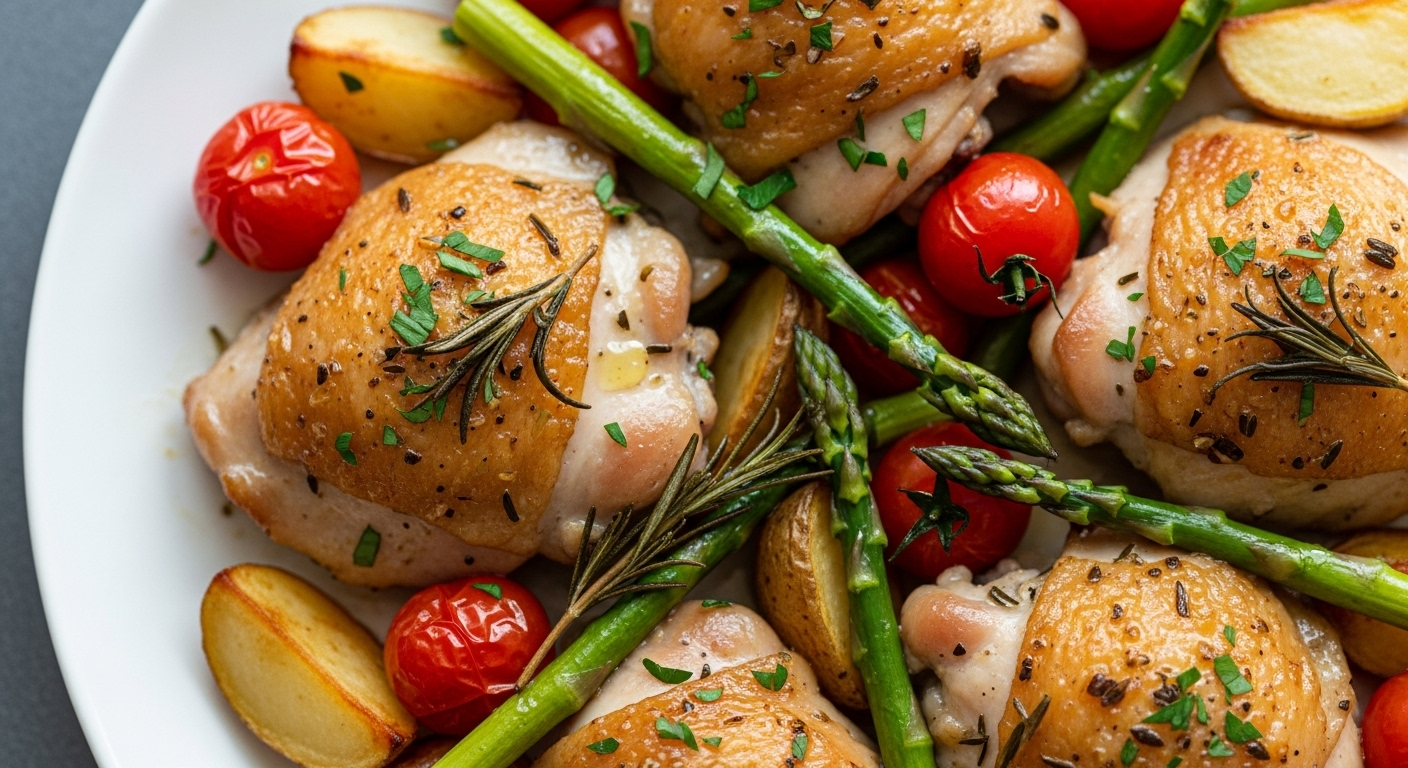 Oven-Baked Boneless Skinless Chicken Thighs