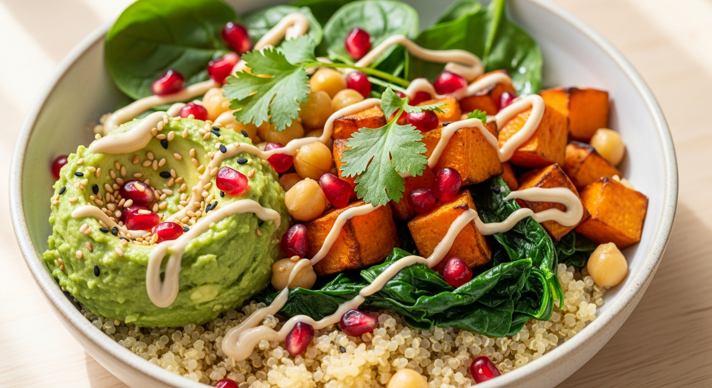 Quinoa Sweet Potato & Chickpea Power Bowl