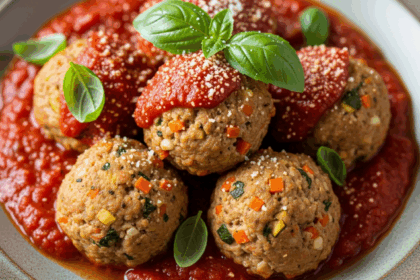 Turkey & Veggie Meatballs with Marinara
