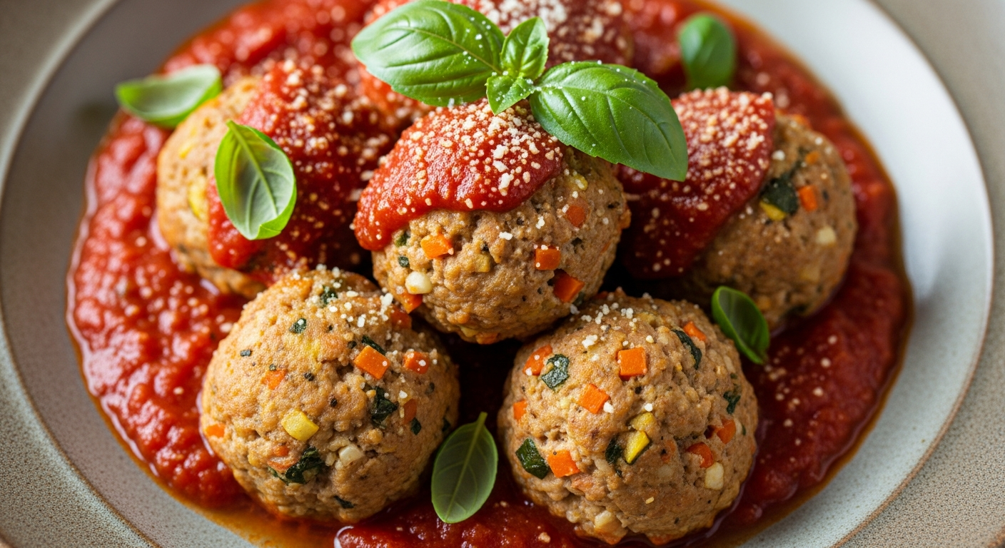 Turkey & Veggie Meatballs with Marinara