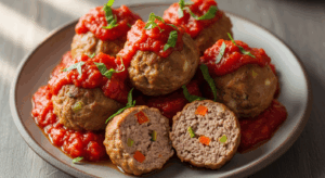 Turkey & Veggie Meatballs with Marinara