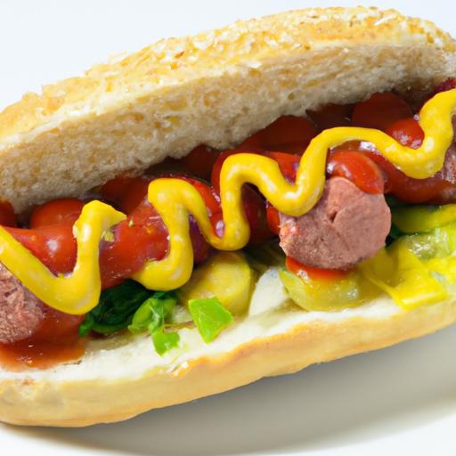 Savor the Classic All-Beef Hot Dog with Mustard & Relish