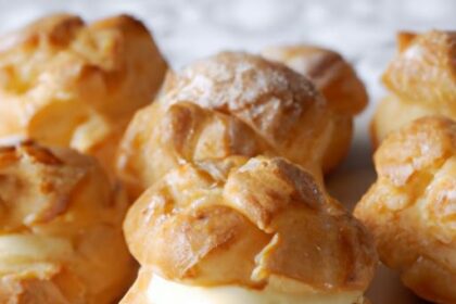 Delightful Cream Puffs Filled with Luscious Pastry Cream
