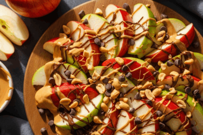 Apple Nachos with Peanut Butter