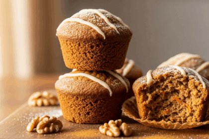 Healthy Carrot Cake Muffins