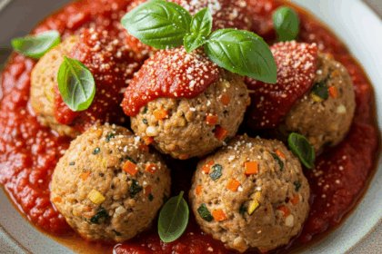 Turkey & Veggie Meatballs with Marinara