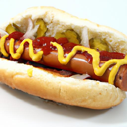 Savor the Classic All-Beef Hot Dog with Mustard & Relish