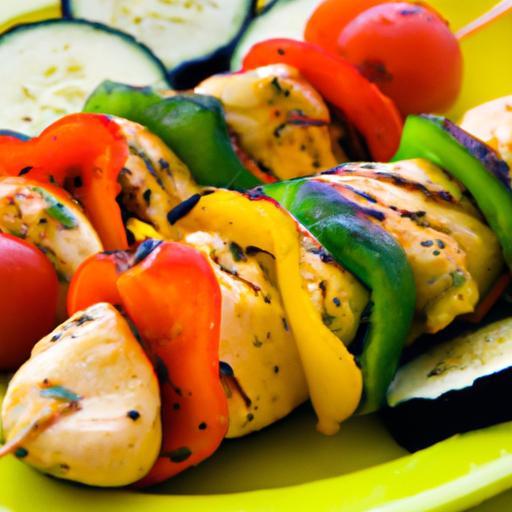 Sizzling Chicken & Veggie Skewers: A Colorful Grill Delight