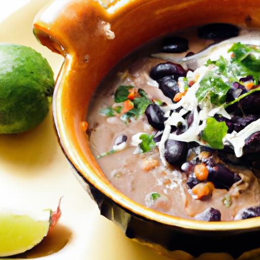 Fiery black Bean Soup: A spicy Twist on Classic Comfort