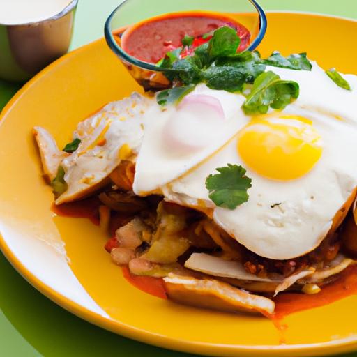 Chilaquiles Rojos with Egg: A Classic Mexican Breakfast delight