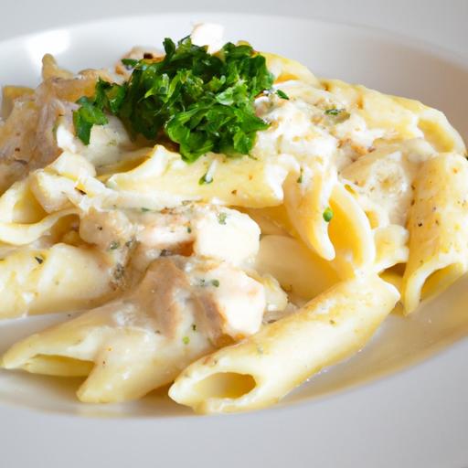 Creamy Chicken Alfredo Penne: A Delicious twist on Classic Pasta