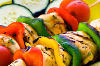 Sizzling Chicken & Veggie Skewers: A Colorful Grill Delight