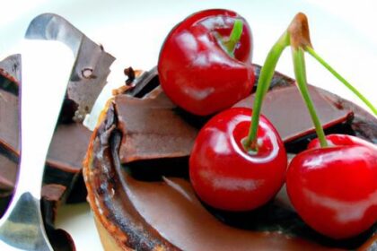 Decadent Chocolate Ganache Tart with Juicy Cherry Bliss