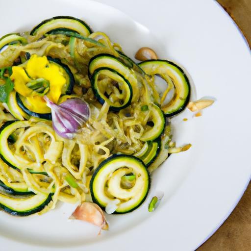 Zesty Ginger Garlic Zucchini Noodles: A Fresh Twist Recipe