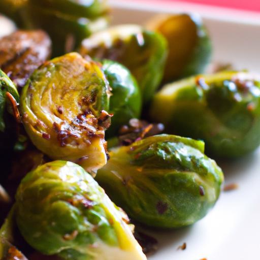 Crispy Roasted Brussels Sprouts with Tangy Balsamic Glaze