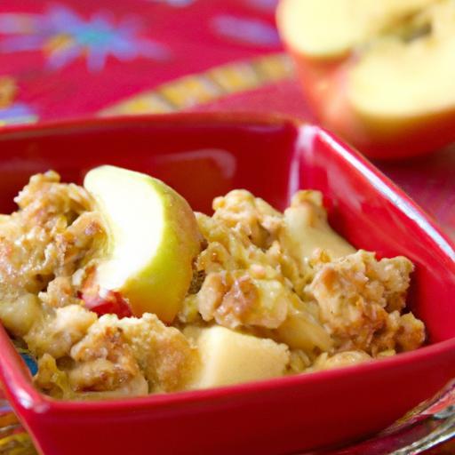 Irresistible Apple Crumble with Crunchy Oat Topping Delight