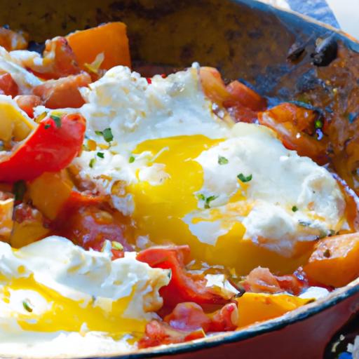 Savory Shakshuka with Feta: A Flavorful Mediterranean Twist