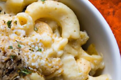Creamy Vegan Mac & Cheese with Rich Cashew Sauce Delight