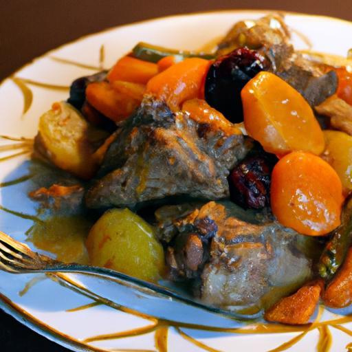 Savor the Flavors: Moroccan Lamb Tagine with Apricots