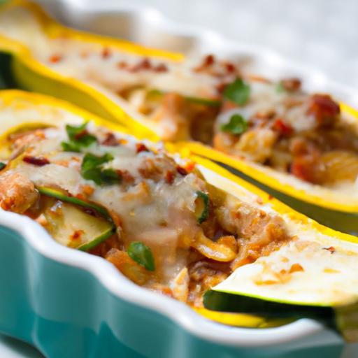 Spaghetti Squash Lasagna Boats: A Low-Carb Twist on Tradition