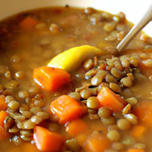 Hearty Vegan Lentil Soup with Carrots & Celery Delight