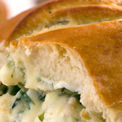 Mouthwatering Spinach & Artichoke Dip‌ Stuffed Bread delight