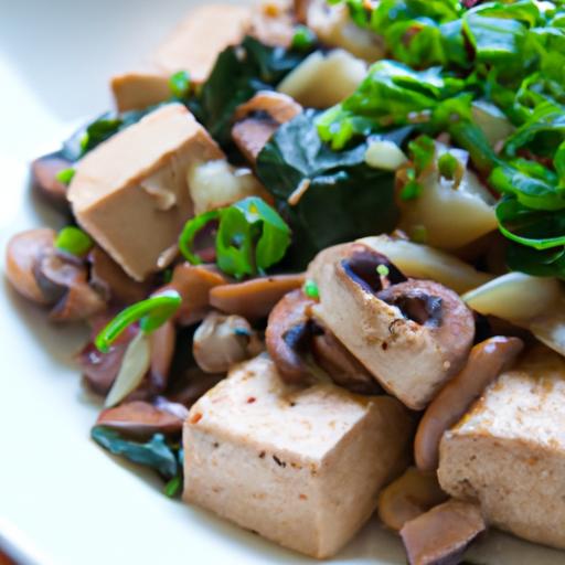 Brighten Your Breakfast: Tofu Scramble with Spinach & Mushrooms