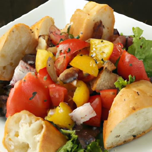 Panzanella salad: Italy's Rustic⁤ Bread & Tomato delight