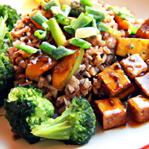Savor the Flavor: Teriyaki tofu Stir-fry with Nutty Brown Rice