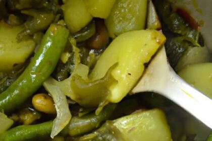 Hearty Vegan Jamaican Stew Peas with Callaloo & Plantain