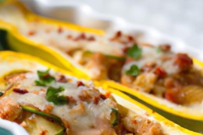 Spaghetti Squash Lasagna Boats: A Low-Carb Twist on Tradition