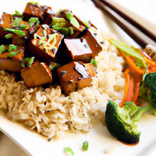 Savor the Flavor: Teriyaki Tofu Stir-Fry with Brown Rice