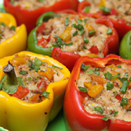 Flavor-Packed Stuffed Bell Peppers with Ground Turkey Delight
