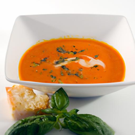 fresh & Light Tomato Basil Soup ‌Recipe-Cream-Free‍ Delight