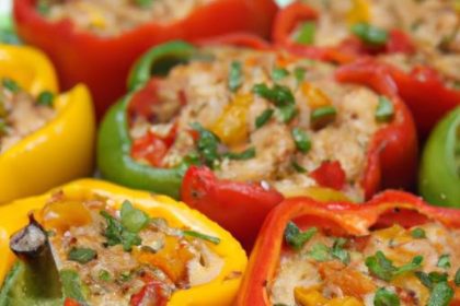 Flavor-Packed Stuffed Bell Peppers with Ground Turkey Delight