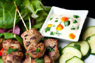 Savor the Flavors: Beef Kofta Kebabs with Creamy Tzatziki